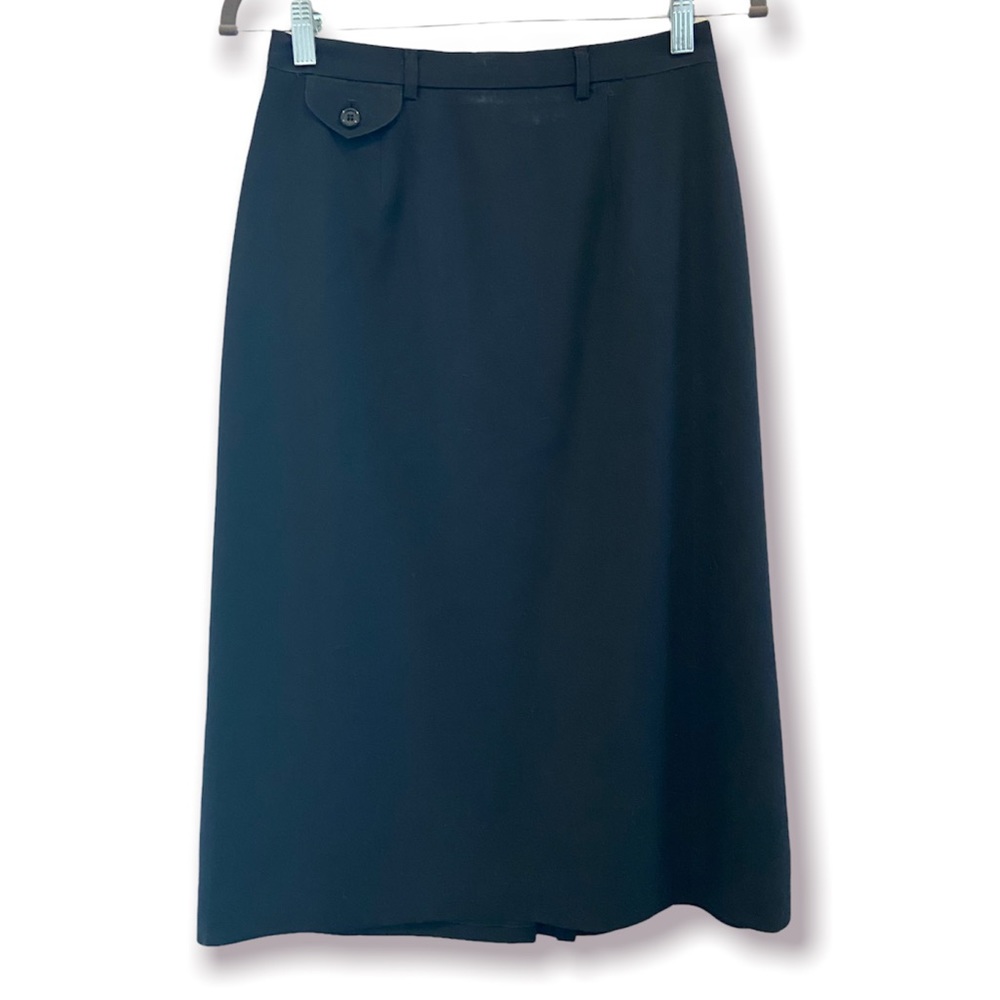 RALPH LAUREN for TWA Wool Midi Skirt Vintage 80’s Size 8